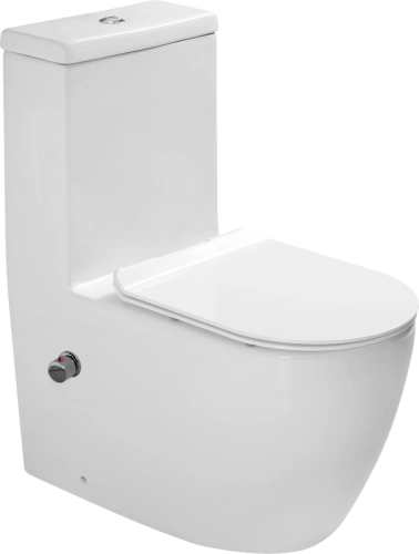 Унитаз-биде SantiLine SL-5011SM-BD напольный, безободковый, белый от магазина Vanna-Vanna.ru!