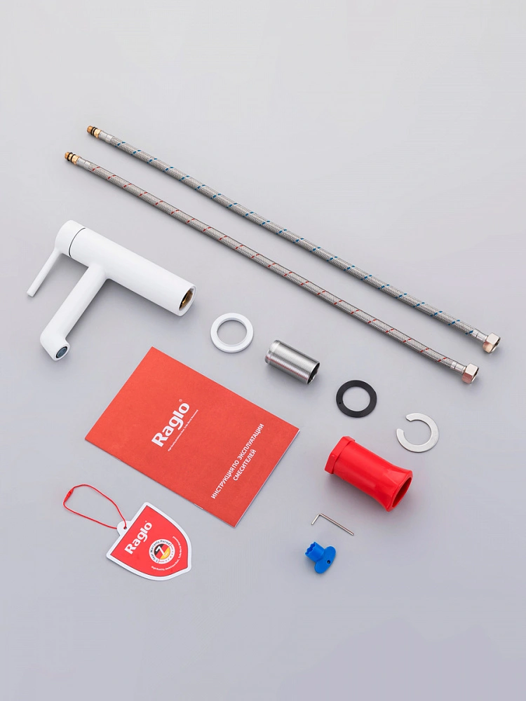 Смеситель для раковины Raglo R20.10.08, белый от магазина Vanna-Vanna.ru!