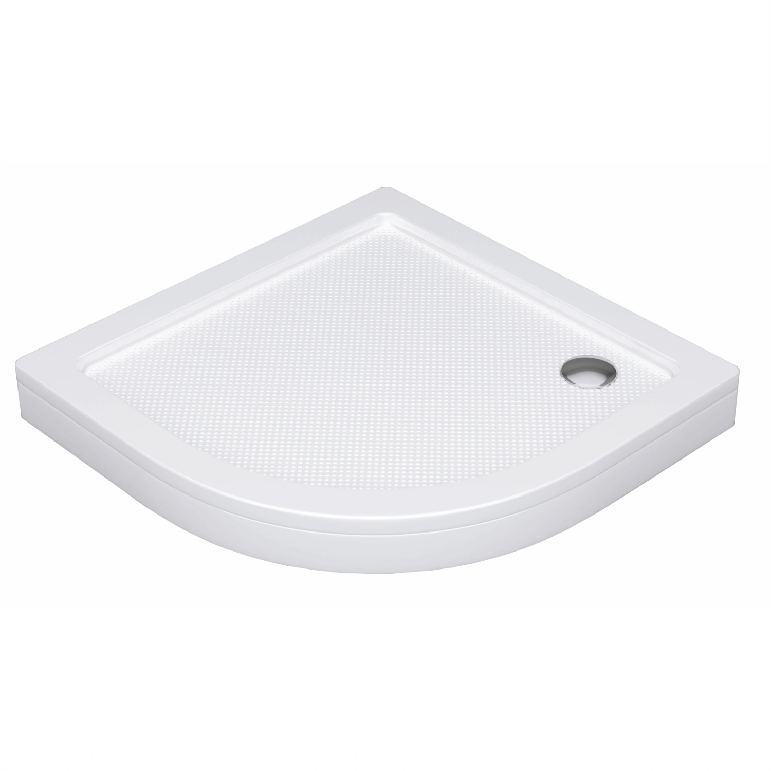 Поддон для душа WasserKraft Isen 26T00 80х80 полукруглый, акриловый, белый от магазина Vanna-Vanna.ru!