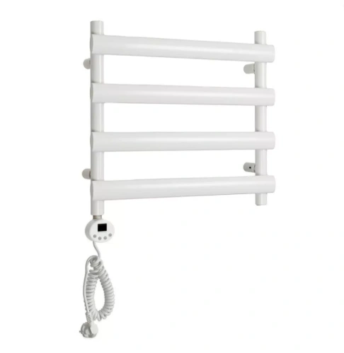 Полотенцесушитель электрический Domoterm Альфа П4 500х496 EL левый, белый матовый от магазина Vanna-Vanna.ru!