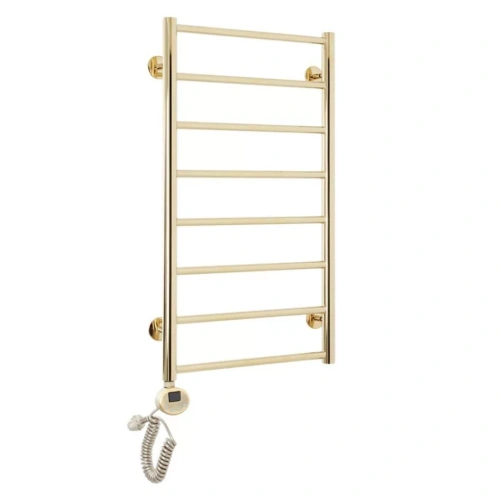 Полотенцесушитель электрический Domoterm Медея П8 400х800 EL левый, золото