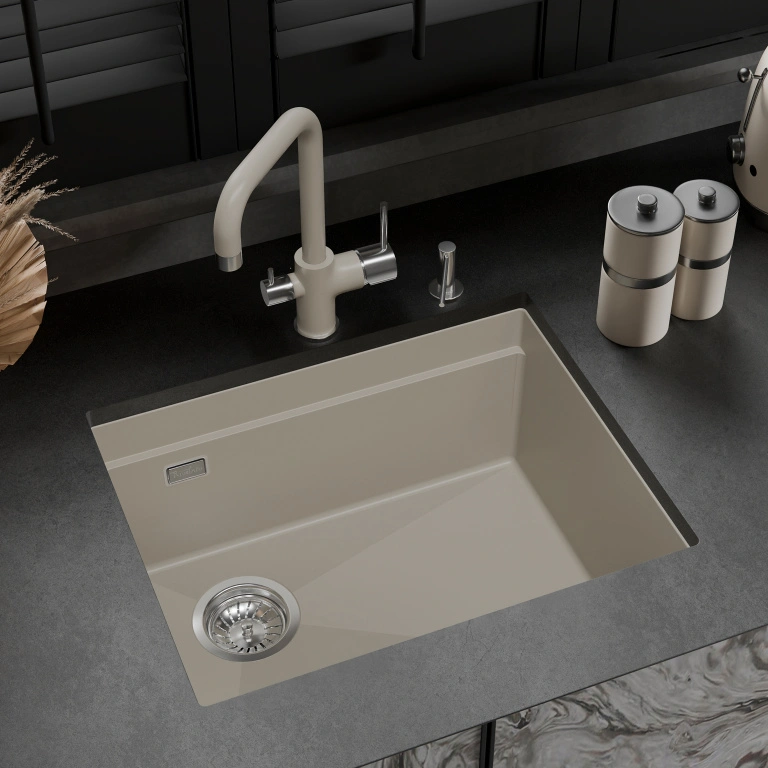 Кухонная мойка Rivelato LINO LN-554-L, топаз от магазина Vanna-Vanna.ru!