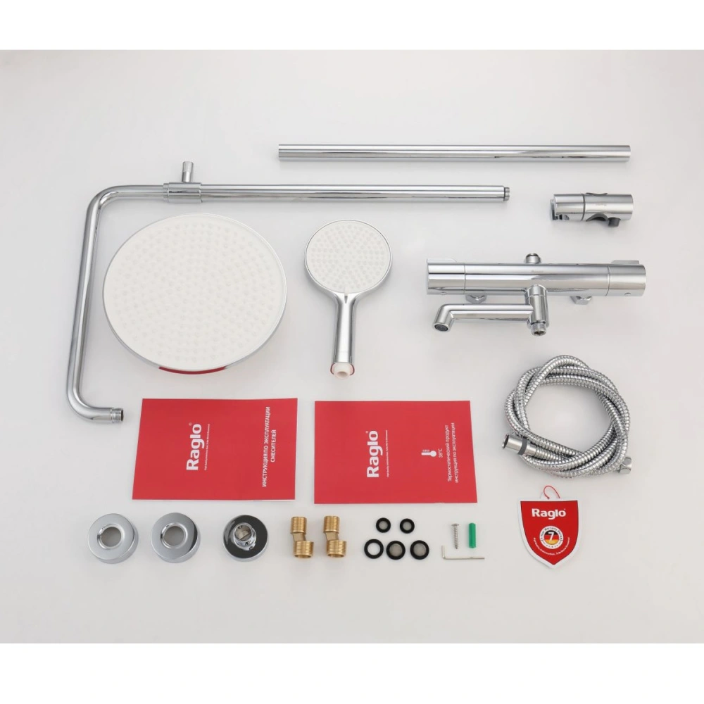 Душевая система с термостатом Raglo R20.26, хром от магазина Vanna-Vanna.ru!