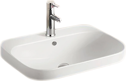 Раковина SantiLine SL-2108 встраиваемая сверху, белая