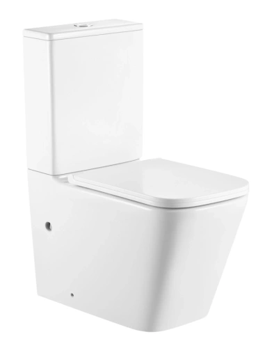 Унитаз SantiLine SL-5028 напольный, безободковый, торнадо, белый от магазина Vanna-Vanna.ru!