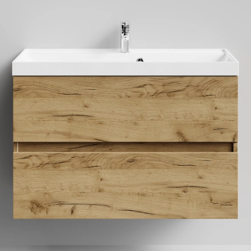 Тумба с раковиной Vod-ok Бест 90  подвесная, Дуб Тортуга от магазина Vanna-Vanna.ru!