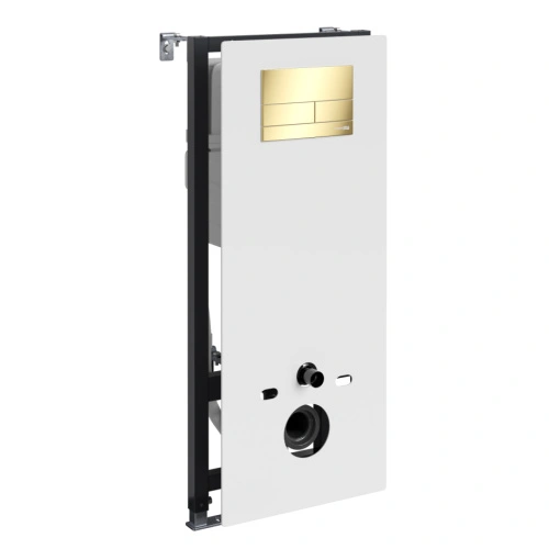 Инсталляция WasserKraft Abens 20TLT.010.ME.WH.PG04 для подвесного унитаза, с кнопкой от магазина Vanna-Vanna.ru!