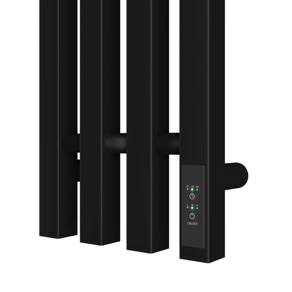 Полотенцесушитель электрический APEXTERMO Sirius SR10113BM 1100x180 с крючками, черный матовый от магазина Vanna-Vanna.ru!