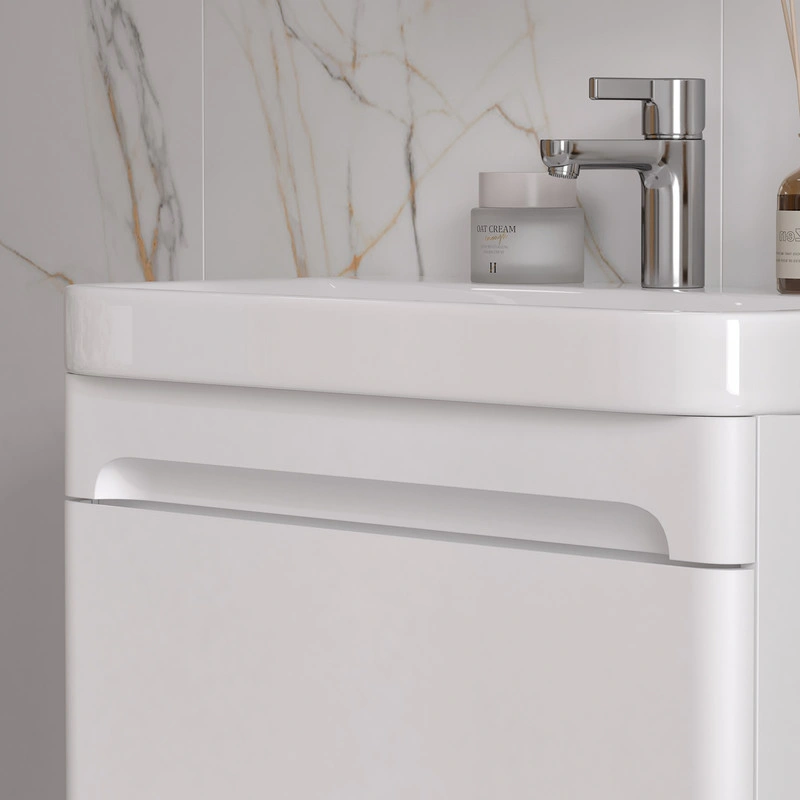 Тумба с раковиной EQUIL Nice 70 напольная, 2 ящика, белый от магазина Vanna-Vanna.ru!