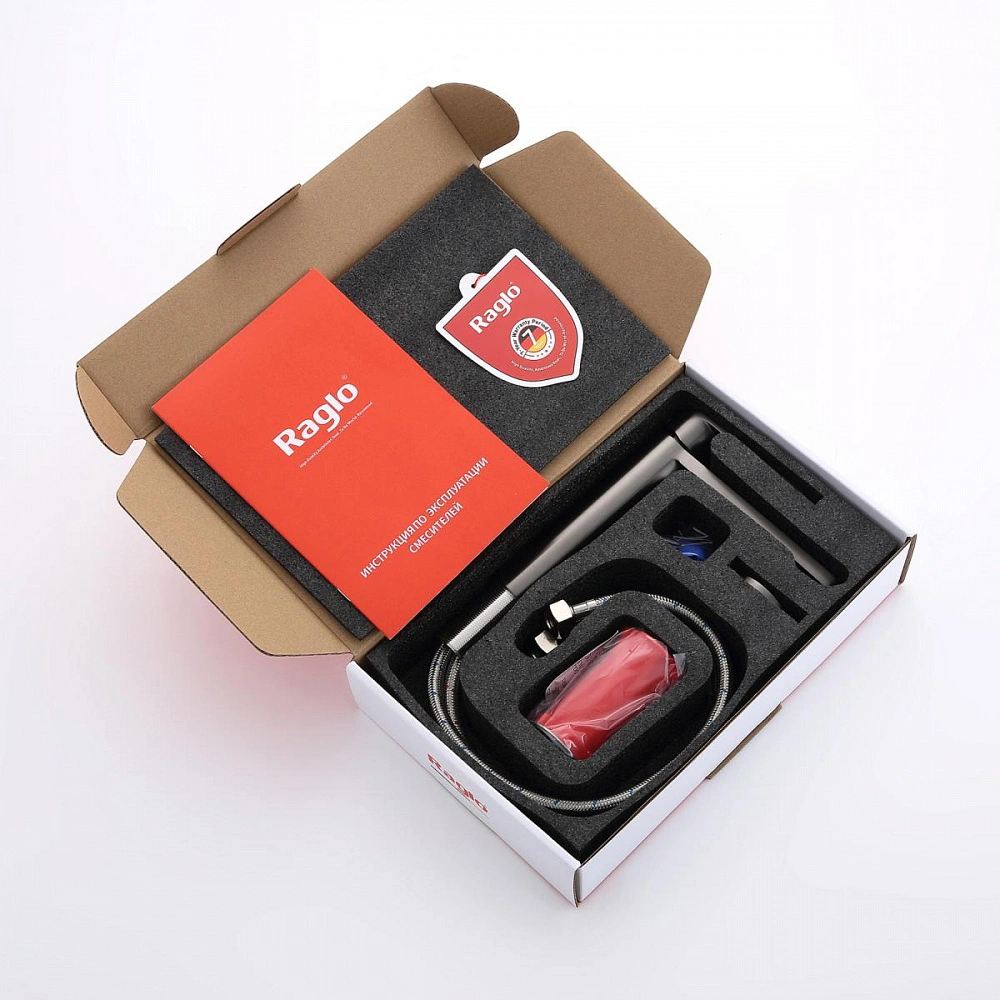 Смеситель для раковины Raglo R10.10.09, графит от магазина Vanna-Vanna.ru!