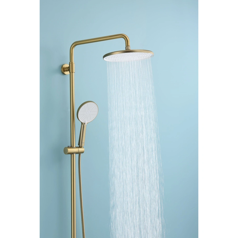 Душевая система с термостатом Raglo R20.26.03, сатин золотой от магазина Vanna-Vanna.ru!