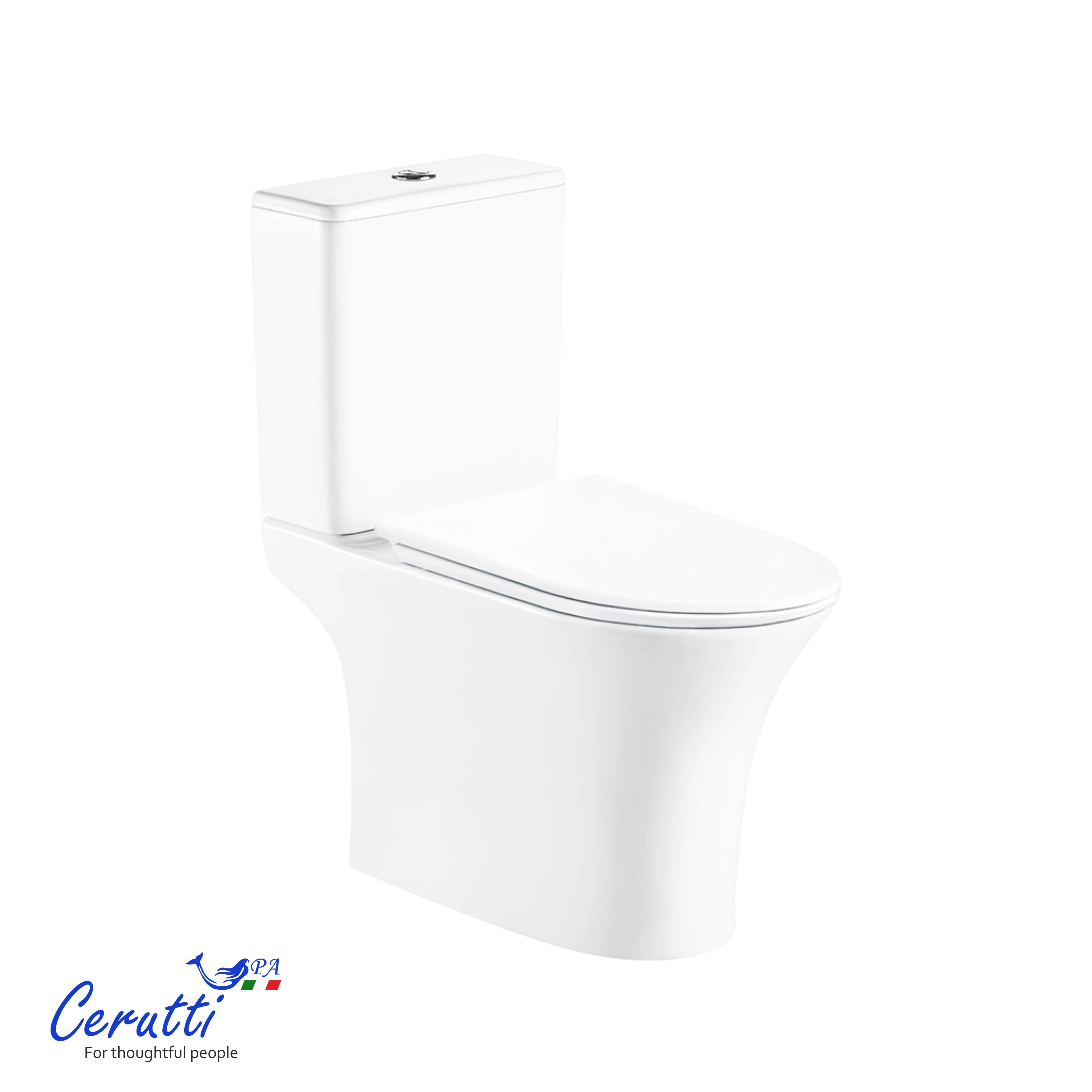 Унитаз напольный Ceruttispa BERNINA Tornado CT11133 безободковый от магазина Vanna-Vanna.ru!