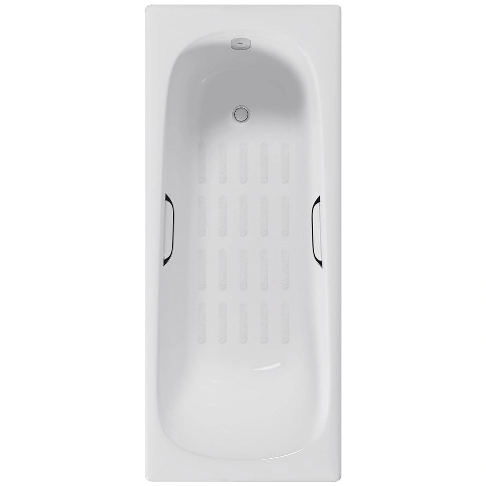 Ванна чугунная Delice Continental 140х70 DLR230619R-AS с отверстиями под ручки и антискользящим покрытием от магазина Vanna-Vanna.ru!