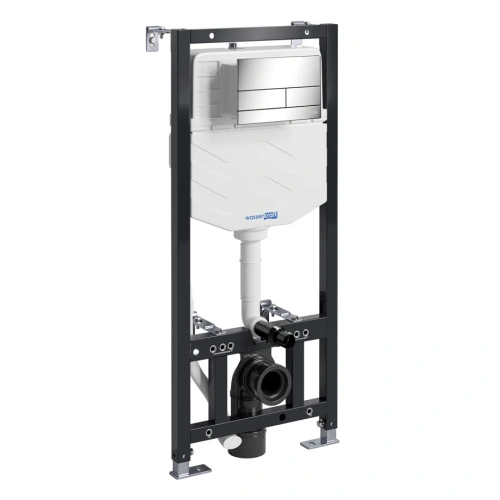 Инсталляция WasserKraft Aller 10TLT.010.ME.CH04 для подвесного унитаза, с кнопкой от магазина Vanna-Vanna.ru!