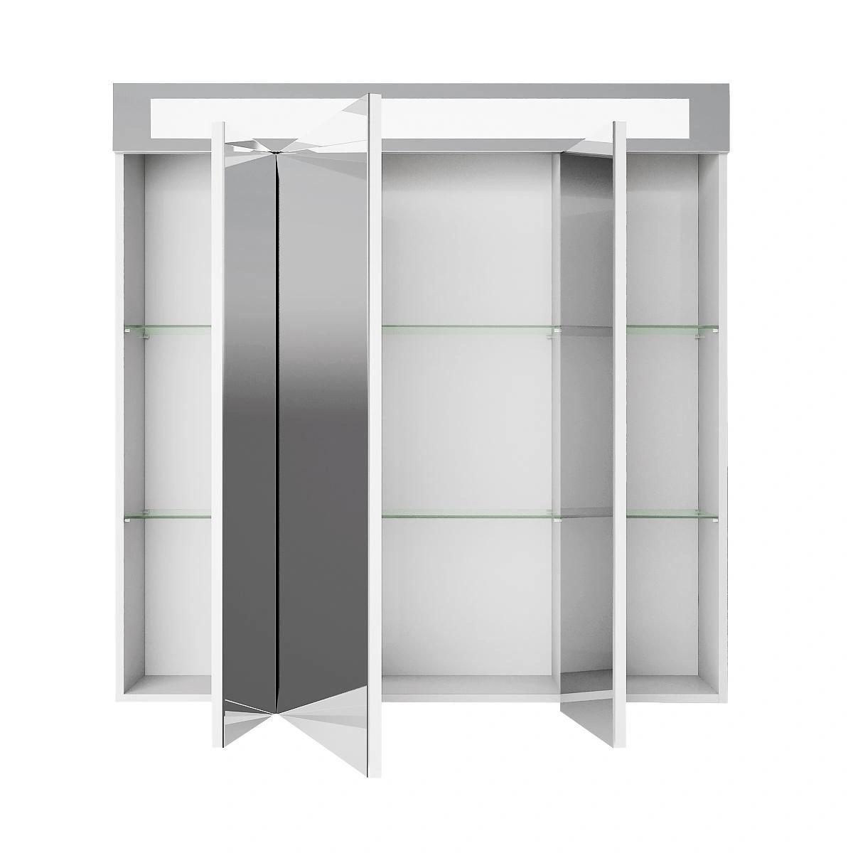 Зеркальный шкаф Dreja Uni 80 см, белый от магазина Vanna-Vanna.ru!