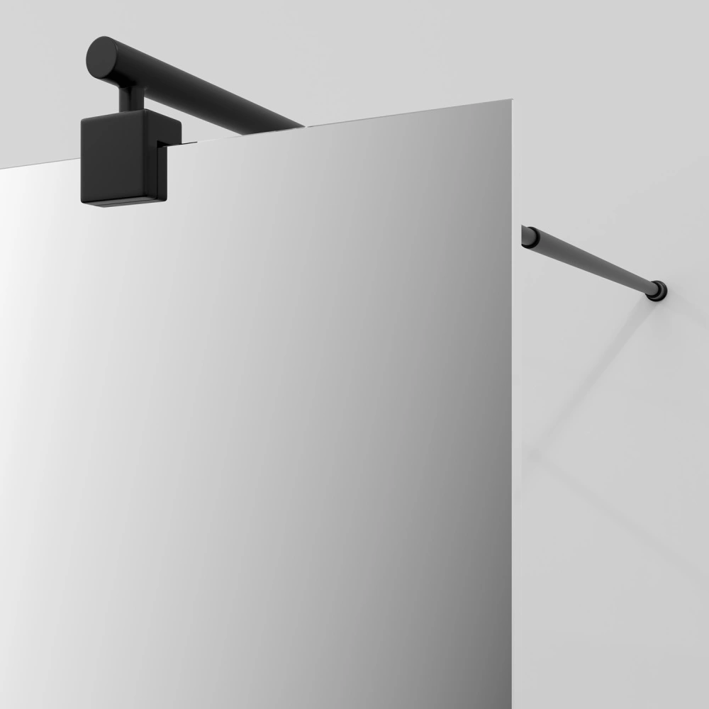 Душевая перегородка WasserKRAFT Vechte 60W44MB-MR матовый черный от магазина Vanna-Vanna.ru!