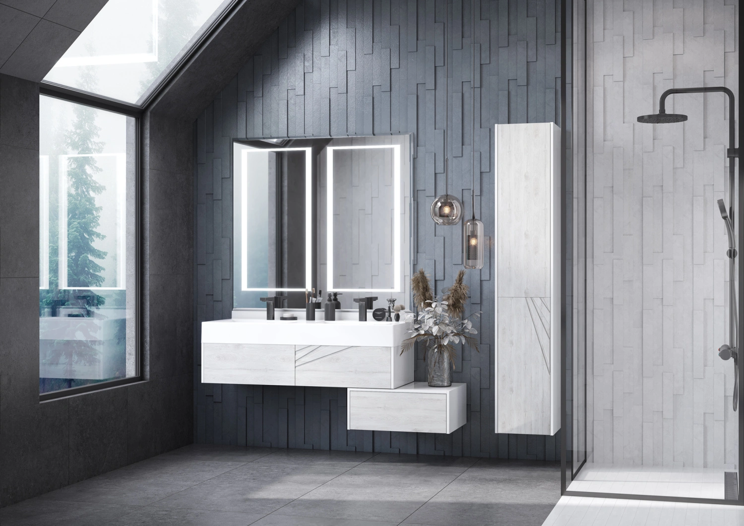 Зеркало Aquaton Сакура 120 свет, с сенсор, две подсветки от магазина Vanna-Vanna.ru!