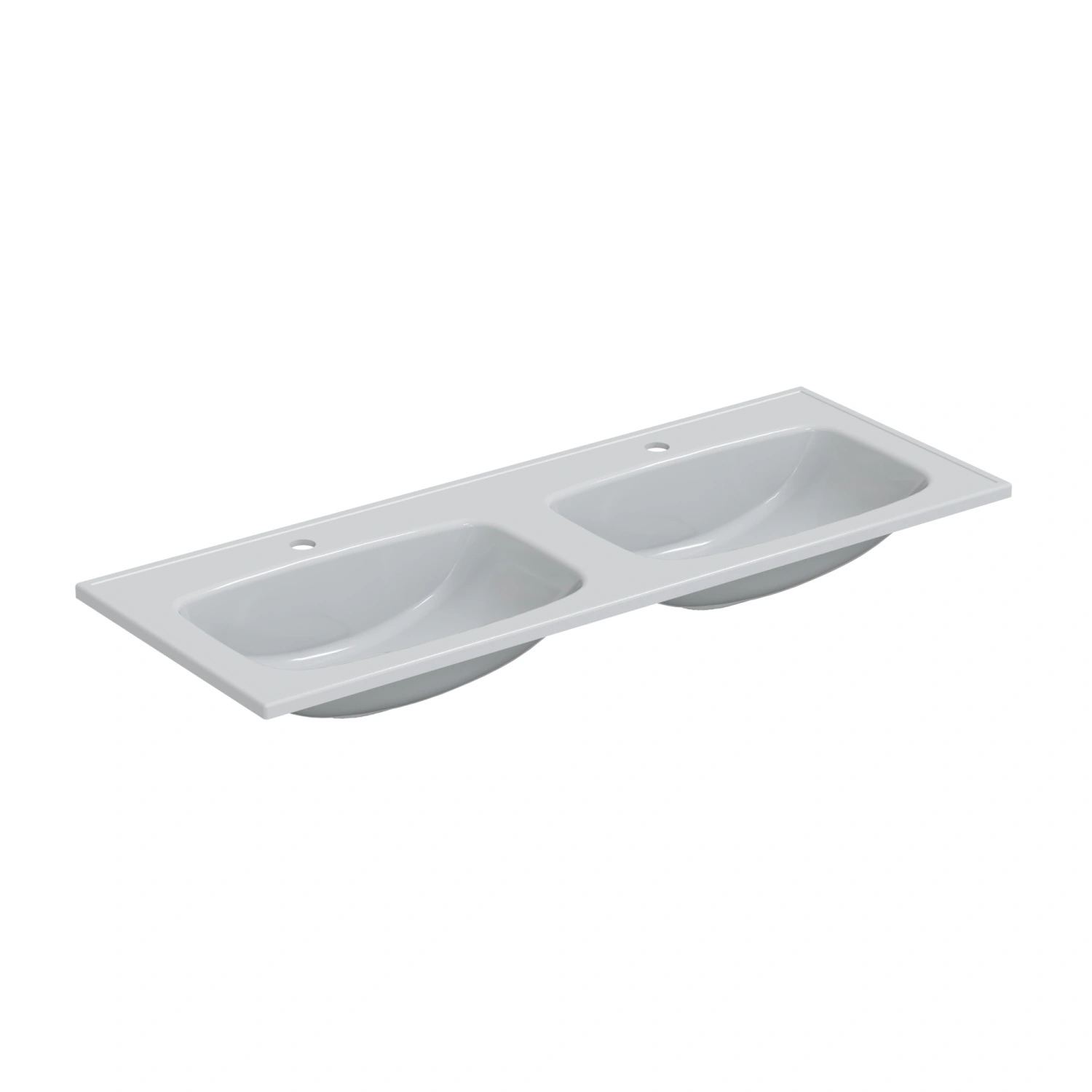 Тумба напольная Санта Вега 120 с двойной раковиной Венера 120, 4 ящика, белый от магазина Vanna-Vanna.ru!