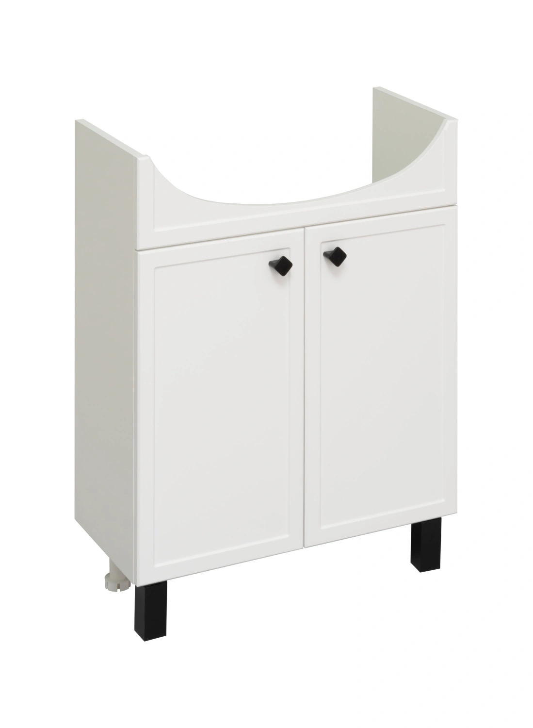 Тумба напольная Runo Римини 65 с раковиной Best 65, белый