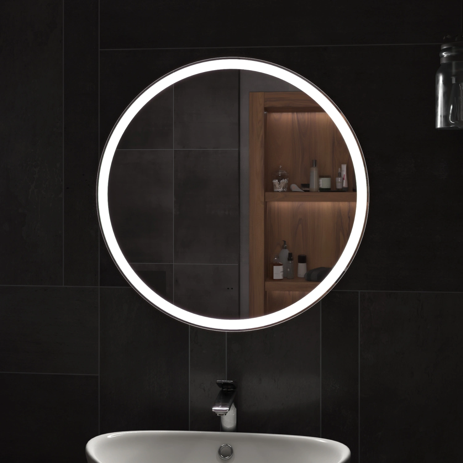 Зеркало Vigo Cosmo Comfort 70 свет, сенсор, антизапотевание от магазина Vanna-Vanna.ru!