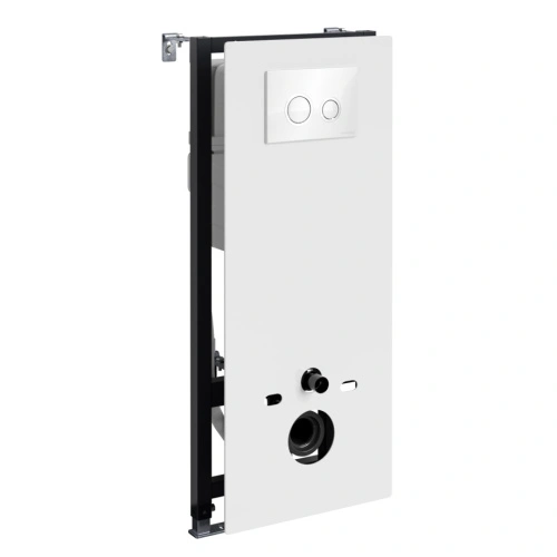 Инсталляция WasserKraft Abens 20TLT.010.ME.WH.WH01 для подвесного унитаза, с кнопкой от магазина Vanna-Vanna.ru!