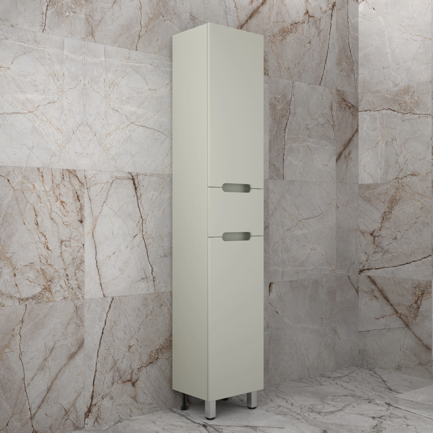 Пенал напольный Style Line Матис 36 см 1 ящик, Олива, PLUS от магазина Vanna-Vanna.ru!