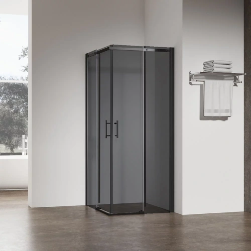 Душевой угол Veconi Rovigo RV-50B, 1200х800х1950, черный, стекло тонированное от магазина Vanna-Vanna.ru!