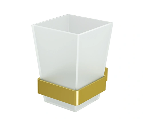 Стакан для щеток WasserKraft Sauer K-7928 глянцевое золото