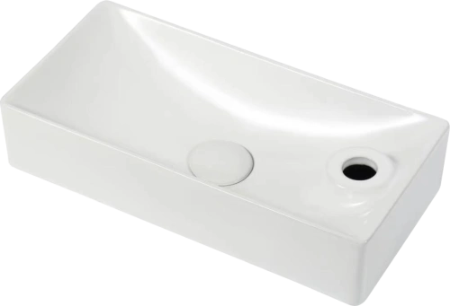 Раковина SantiLine SL-2023 L накладная, белая от магазина Vanna-Vanna.ru!