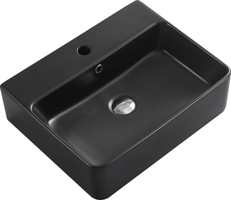 Раковина накладная Esbano CIRCON-52 (matt black) 520x420x155 от магазина Vanna-Vanna.ru!