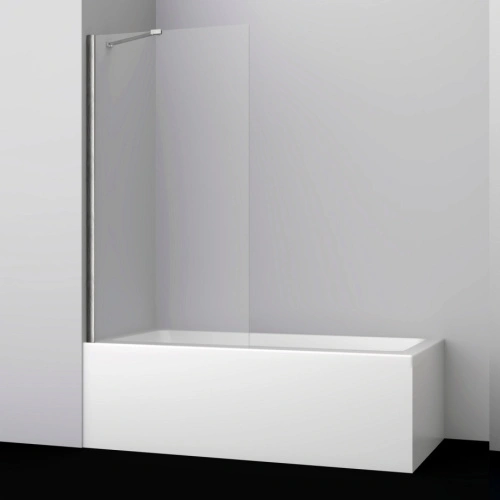 Стеклянная шторка WasserKraft Spree 14P01-80 Fixed профиль никель от магазина Vanna-Vanna.ru!