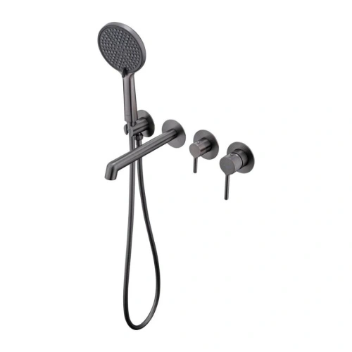 Смеситель для ванны встраиваемый Raglo R20.32.09, графит от магазина Vanna-Vanna.ru!