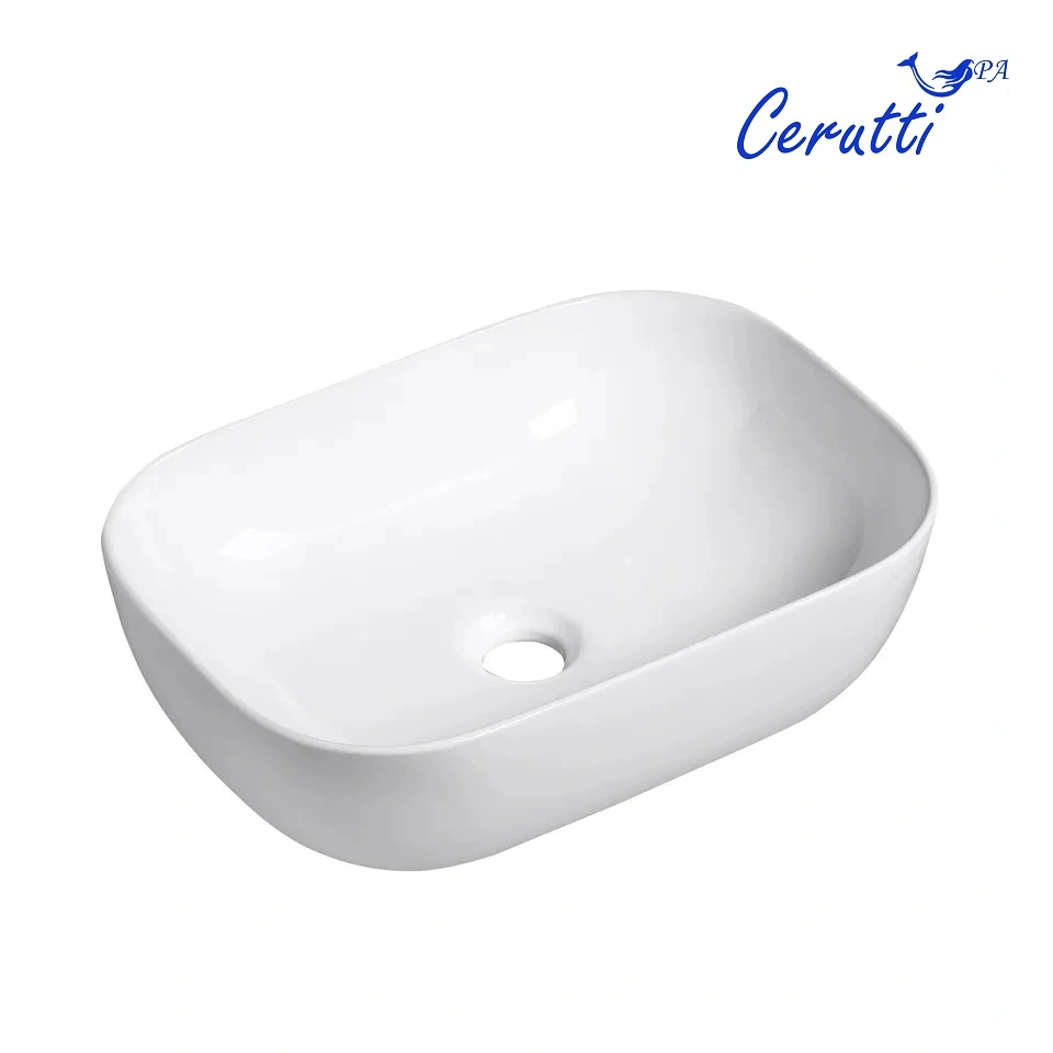 Раковина Ceruttispa CR0078 накладная, белая, прямоугольная 505х400х140 от магазина Vanna-Vanna.ru!