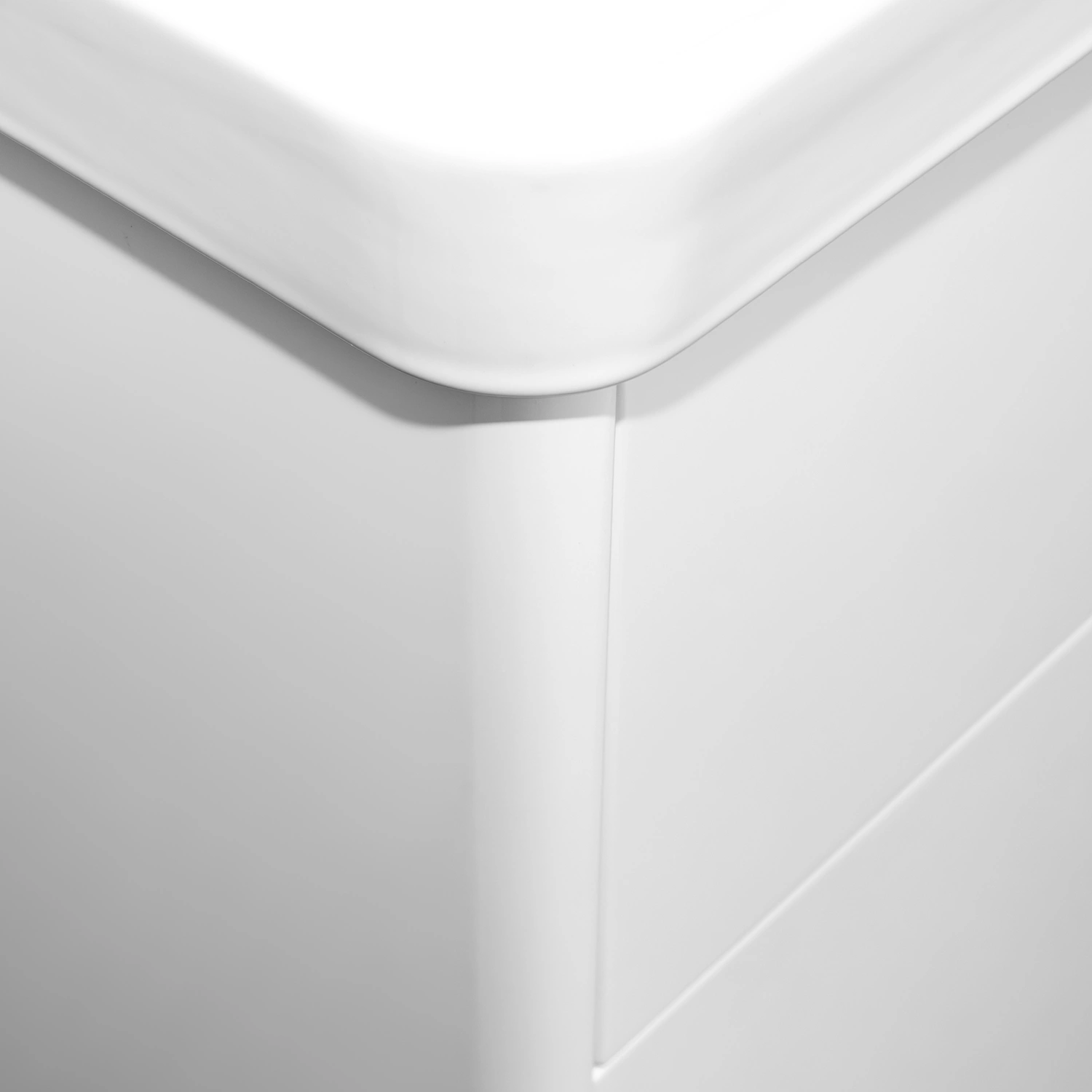 Тумба подвесная Comforty Сенеж-60 белый глянец с раковиной CF19595BX-60 от магазина Vanna-Vanna.ru!