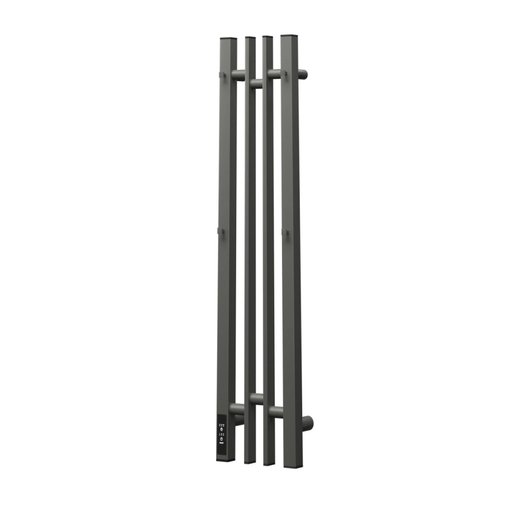 Полотенцесушитель электрический APEXTERMO Delta DL10182GF 800x140 с крючками, графит металлик от магазина Vanna-Vanna.ru!