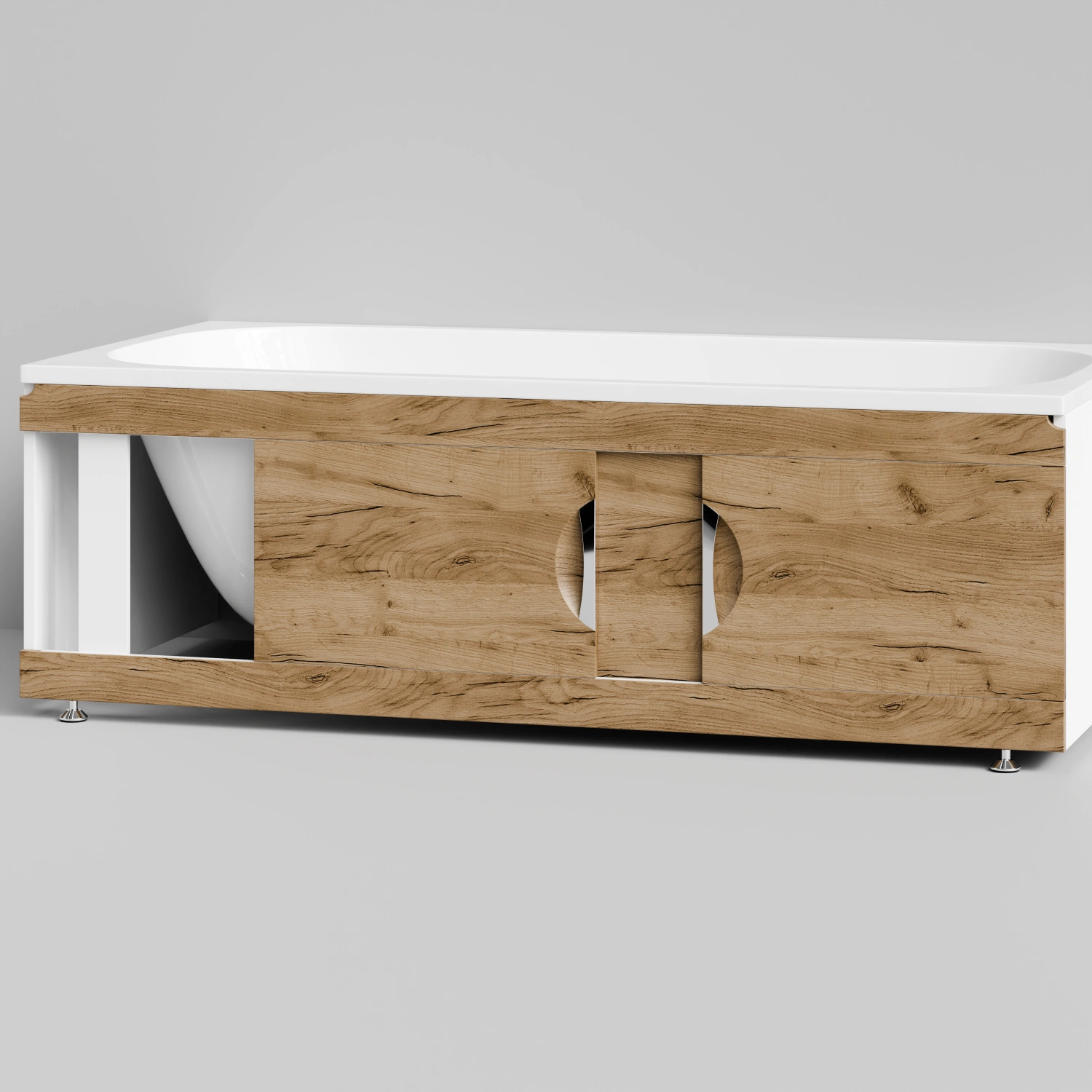 Экран под ванну Vod-ok Топ 170 раздвижной Дуб Тортуга