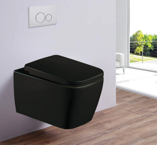 Унитаз подвесной Esbano TIRON-C (Matt Black) 485x335x285 от магазина Vanna-Vanna.ru!