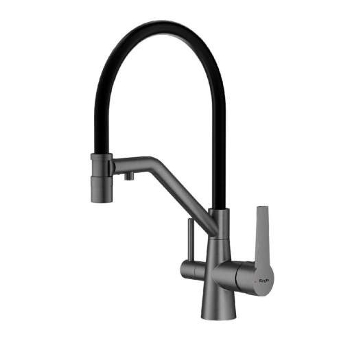 Смеситель для кухни с подключением фильтра Raglo R80.62.09, графит от магазина Vanna-Vanna.ru!