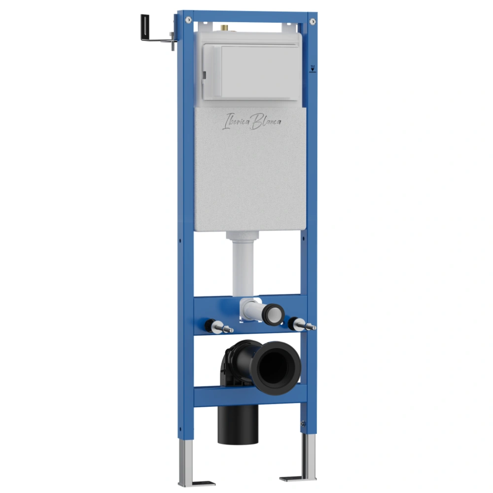 Комплект 3в1 IBERICA BLANCA инсталляция SILENCIO MINI, унитаз BILBAO ALTO белый, кнопка смыва ESTI-Q белый глянцевый (IB.001M.BLA.234.831) от магазина Vanna-Vanna.ru!