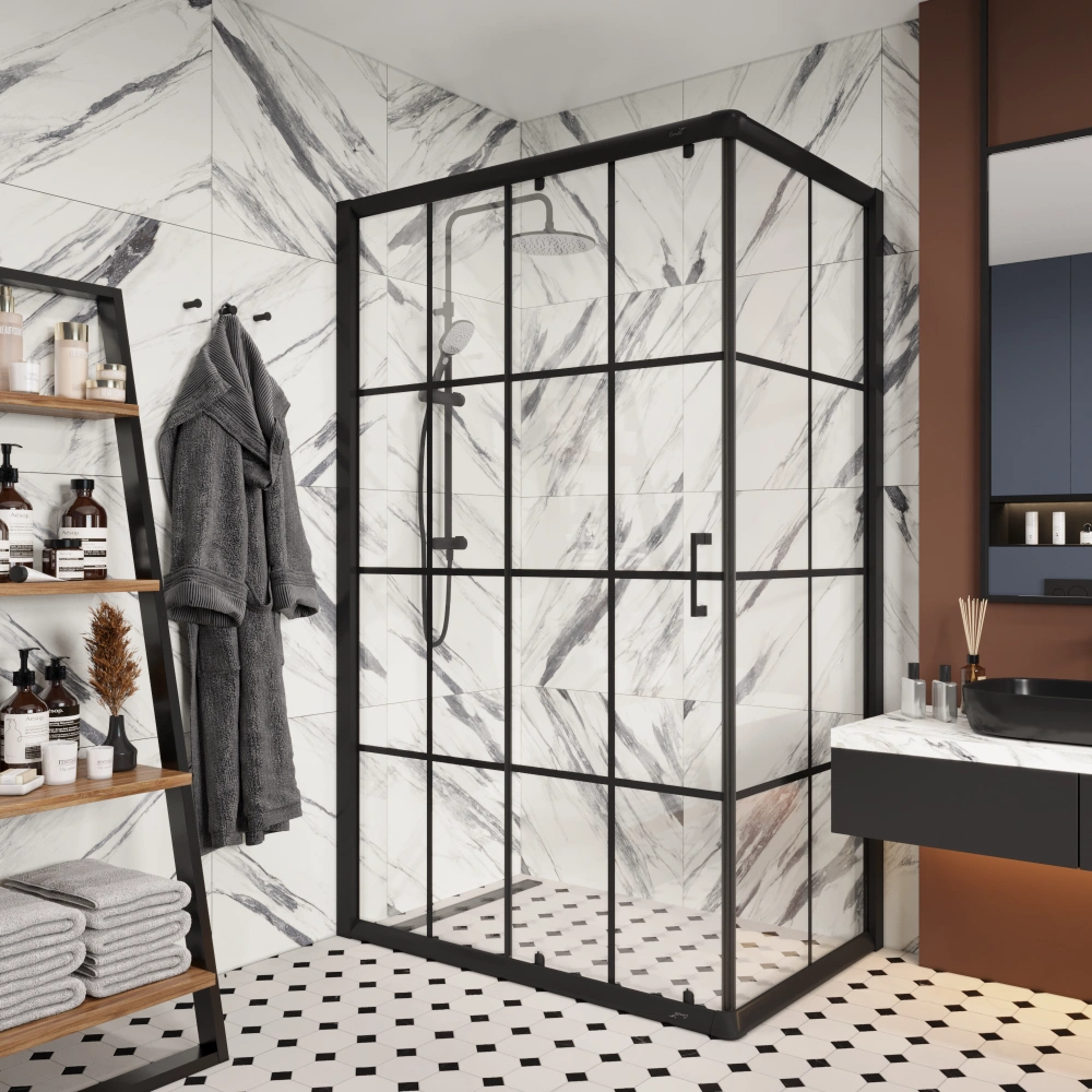 Душевой уголок Ceruttispa MUZA120 N без поддона (80x120x195) от магазина Vanna-Vanna.ru!