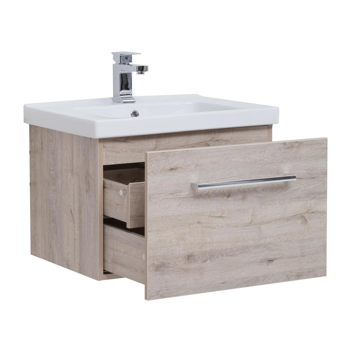 Тумба с раковиной подвесная Dreja Big Inn 65 см, дуб кантри от магазина Vanna-Vanna.ru!