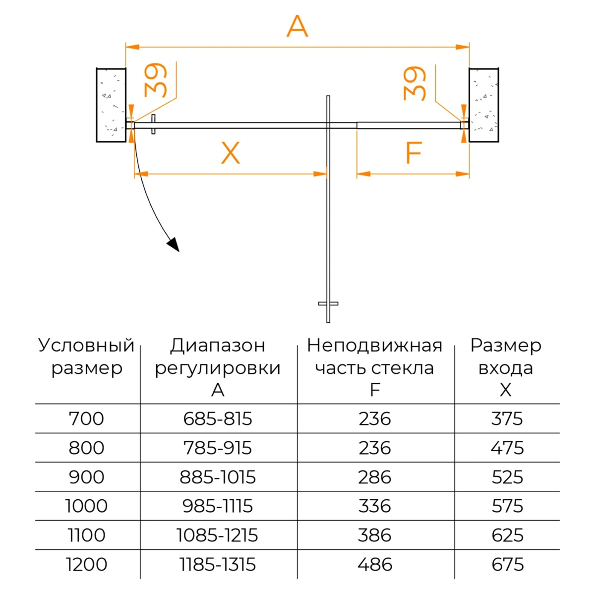 Душевая дверь RGW PA-008 120 см Хром/Матовое-Сатинат от магазина Vanna-Vanna.ru!