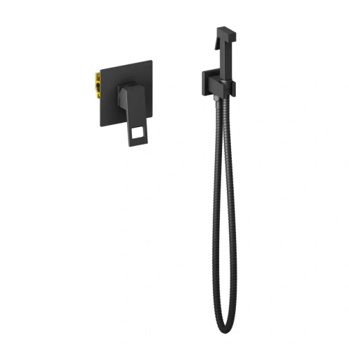 Смеситель с гигиеническим душем Timo Briana 7189/03SM черный матовый от магазина Vanna-Vanna.ru!