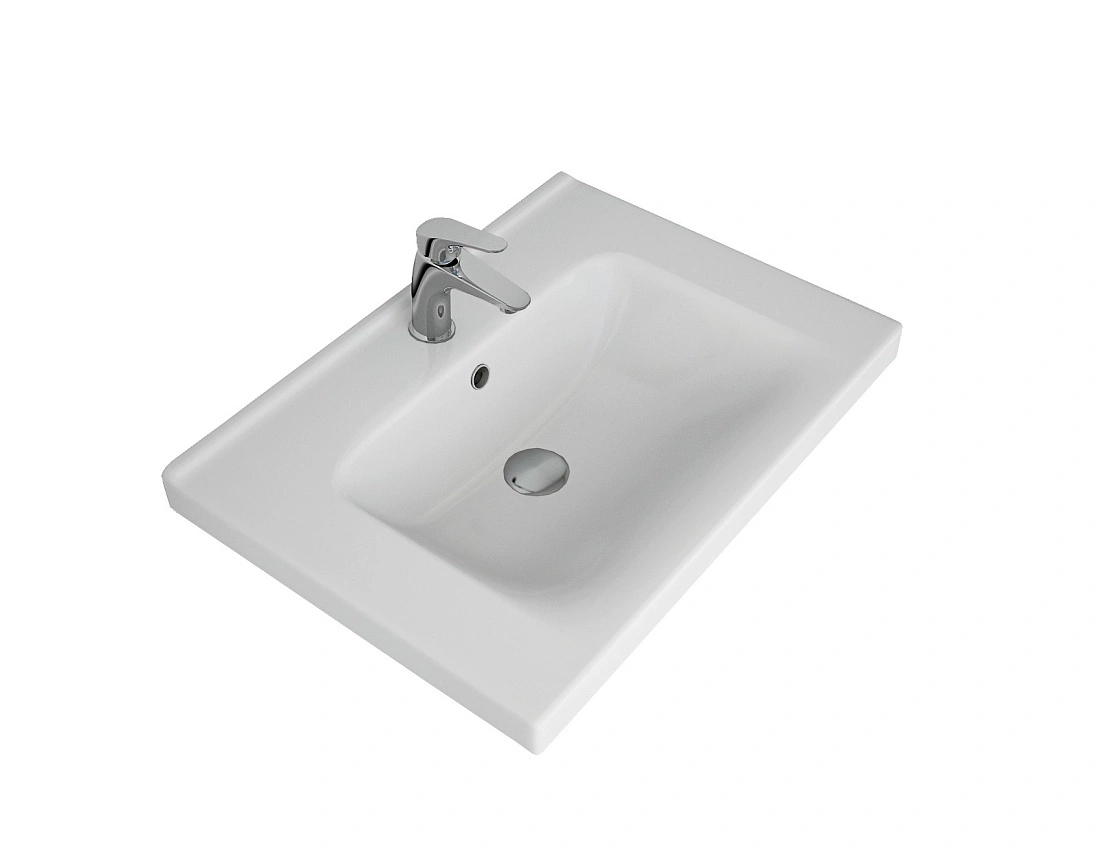 Тумба с раковиной подвесная Dreja Big Inn 65 см, дуб кантри от магазина Vanna-Vanna.ru!