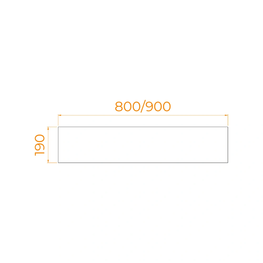 Экран для поддона RGW NB/LUX боковой 80 см белый от магазина Vanna-Vanna.ru!