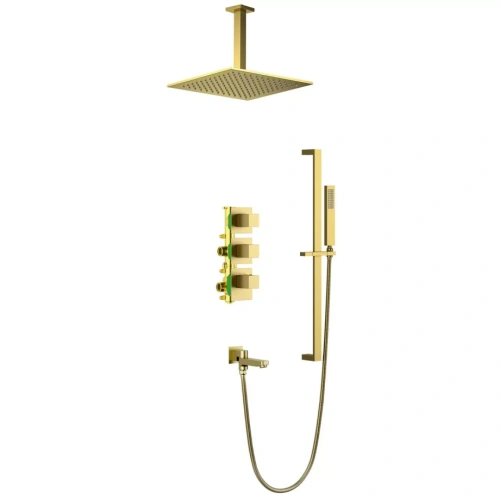 Душевой комплект Timo Selene SX-2239/17SM матовое золото