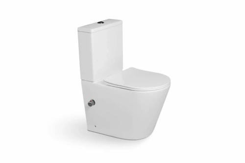 Унитаз - биде SantiLine SL-5014SM-BD напольный, безободковый, белый от магазина Vanna-Vanna.ru!