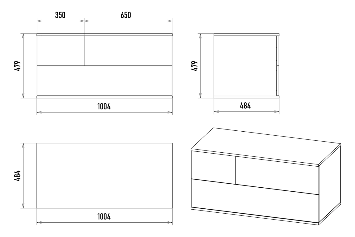 Тумба с раковиной Misty Коломбо 100 подвесная R, дуб галифакс/антрацит от магазина Vanna-Vanna.ru!