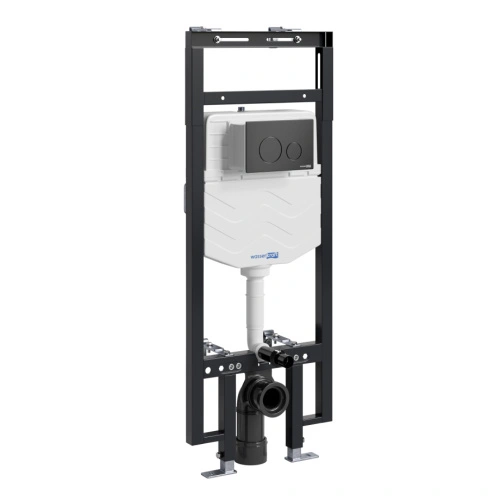 Инсталляция WasserKraft Dinkel 58TLT.010.ME.MB02 для подвесного унитаза, с кнопкой от магазина Vanna-Vanna.ru!