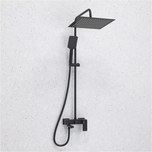 Душевая стойка WasserKraft Abens A277.162.130.BM черный Soft-touch